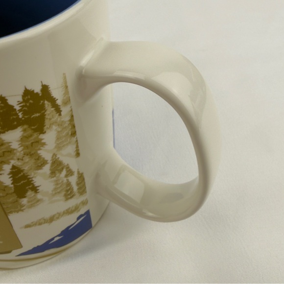 Starbucks Luzern Switzerland City Mug 16oz Blue Interior Cable Car Tram 2016 - Picture 5 of 8